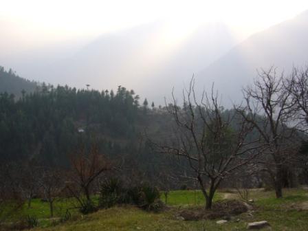 закат в Гималаях